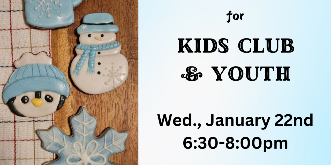 Cookie Decorating Event- Kids Club & Youth